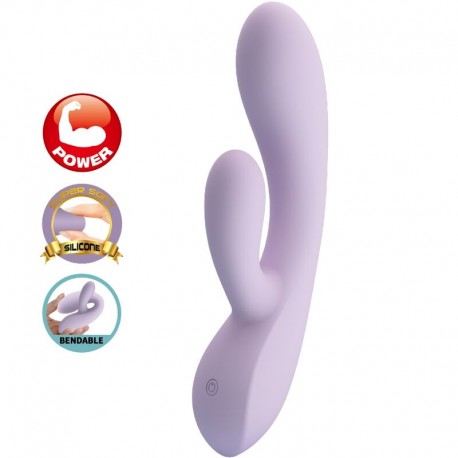 PRETTY LOVE ROSOLYN VIBRADOR RABBIT 10 VIBRACIONES MORADO