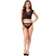 LIVCO CORSETTI FASHION ELIN LC 20212 SUJETADOR PANTIES NEGRO S M