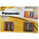 PANASONIC BRONZE PILA ALCALINA AAA LR03 BLISTER8