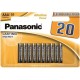 PANASONIC BRONZE PILA ALCALINA AAA LR03 BLISTER20