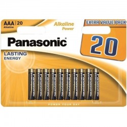 PANASONIC BRONZE PILA ALCALINA AAA LR03 BLISTER20