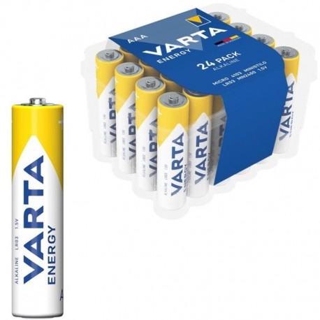 VARTA ENERGY PILA ALCALINA AAA LR03 PACK24 PILAS