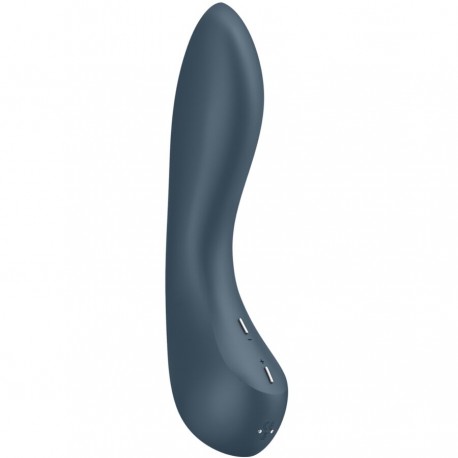 SATISFYER G SPOT WAVE 4 VIBRADOR 12 PROGRAMAS DE VIBRACIaN GRIS OSCURO