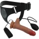 PRETTY LOVE HARNESS BRIEFS UNIVERSAL CON DILDO VIBRACIaN Y SQUIRTING 155 CM MULATO