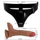 PRETTY LOVE HARNESS BRIEFS UNIVERSAL CON DILDO VIBRACIaN Y SQUIRTING 155 CM MULATO