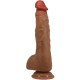 BAILE BEAUTIFUL WILKS VIBRADOR REALaSTICO DE 5 CONFIGURACIONES 25 CM MULATO
