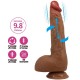 BAILE BEAUTIFUL WILKS VIBRADOR REALaSTICO DE 5 CONFIGURACIONES 25 CM MULATO