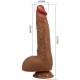 BAILE BEAUTIFUL WILKS VIBRADOR REALaSTICO DE 5 CONFIGURACIONES 25 CM MULATO
