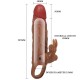 PRETTY LOVE OSMAR FUNDA PARA PENE ESTIMULADOR DE CLaTORIS CON VIBRACIaN