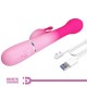 PRETTY LOVE DEJON VIBRADOR RABBIT 3 EN 1 MULTIFUNCIaN ROSA