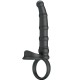 PRETTY LOVE TATUM ANILLO VIBRADOR PENE CON PLUG 10 VIBRACIONES NEGRO