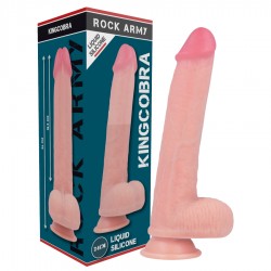 ROCKARMY - KINGCOBRA DILDO REALÃSTICO LIQUID SILICONE 24 CM -O- 4.77 CM