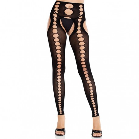 LEG AVENUE MEDIAS OPACAS SIN TIRANTES Y COSTURAS NEGRO