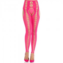 LEG AVENUE MEDIAS OPACAS SIN TIRANTES Y COSTURAS ROSA NEaN