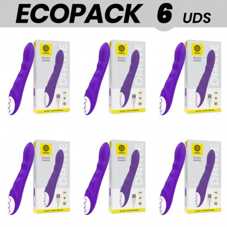 ECOPACK 6 UDS GALATEA DANTE VIBRADOR LILA COMPATIBLE CON WATCHME WIRELESS TECHNOLOGY