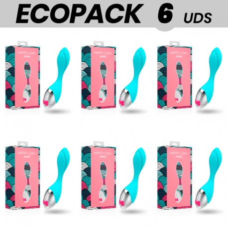 ECOPACK 6 UDS HAPPY LOKY MINI FUN VIBRADOR