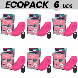 ECOPACK 6 UDS - HAPPY LOKY PANTY VIBRADOR PARA BRAGUITA CONTROL REMOTO