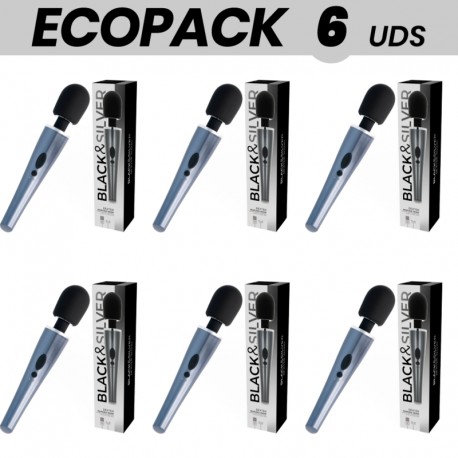 ECOPACK 6 UDS BLACKSILVER DEXTER MASSAGE WAND
