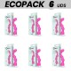 ECOPACK 6 UDS G SPOT GEORGE VIBRADOR PUNTO G ROSA CHICLE