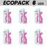 ECOPACK 6 UDS G SPOT GEORGE VIBRADOR PUNTO G ROSA CHICLE