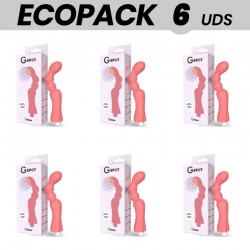 ECOPACK 6 UDS - G-SPOT GOHAN VIBRADOR PUNTO G LIGHT RED