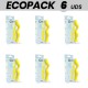 ECOPACK 6 UDS G SPOT GAVYN VIBRADOR PUNTO G AMARILLO