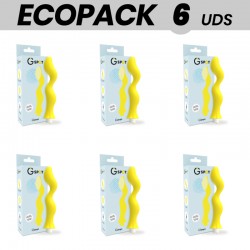 ECOPACK 6 UDS - G-SPOT GAVYN VIBRADOR PUNTO G AMARILLO
