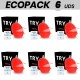 ECOPACK 6 UDS JAMYJOB HUEVO MASTURBADOR DISCRETO VERSION BLACK TRY