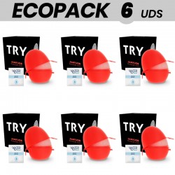 ECOPACK 6 UDS - JAMYJOB HUEVO MASTURBADOR DISCRETO VERSION BLACK TRY