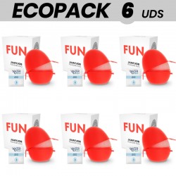 ECOPACK 6 UDS - JAMYJOB HUEVO MASTURBADOR DISCRETO EDICION ROJO FUN