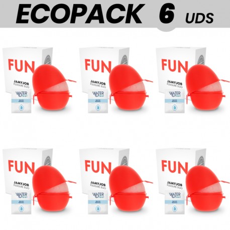 ECOPACK 6 UDS JAMYJOB HUEVO MASTURBADOR DISCRETO EDICION ROJO FUN