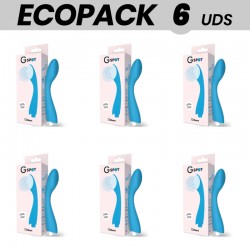 ECOPACK 6 UDS - G-SPOT GYLBERT VIBRADOR PUNTO G AZUL TURQUESA