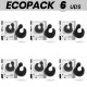 ECOPACK 6 UDS BLACKSILVER DEDAL PATO ESTIMULADOR DE SILICONA RECARGABLE DUCKYMANIA