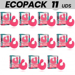 ECOPACK 11 UDS - HAPPY LOKY DEDAL ESTIMULADOR DE SILICONA RECARGABLE DUCKYMANIA