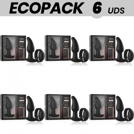 ECOPACK 6 UDS ANBIGUO WATCHME CONTROL REMOTO PLUG ANAL VIBRADOR CON ROTACIaN DE PERLAS AMADEUS