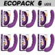 ECOPACK 6 UDS REWOLUTION REWOCURVY VIBRADOR FLEXIBLE RECARGABLE