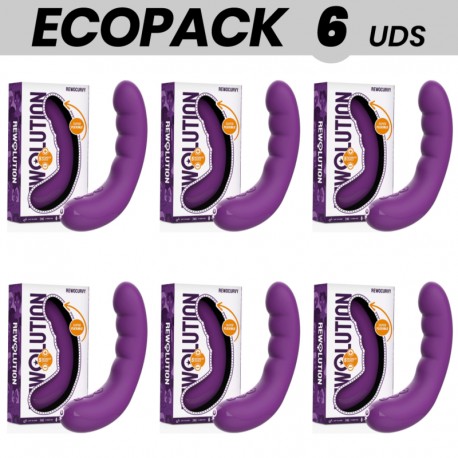 ECOPACK 6 UDS REWOLUTION REWOCURVY VIBRADOR FLEXIBLE RECARGABLE