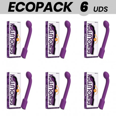 ECOPACK 6 UDS REWOLUTION REWOFLEX VIBRADOR ESTIMULADOR PUNTO G FLEXIBLE