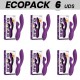 ECOPACK 6 UDS REWOLUTION REWOFUN VIBRADOR FLEXIBLE CON RABBIT