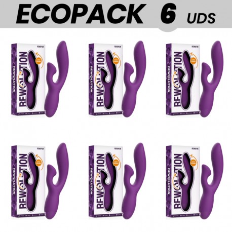 ECOPACK 6 UDS REWOLUTION REWOFUN VIBRADOR FLEXIBLE CON RABBIT