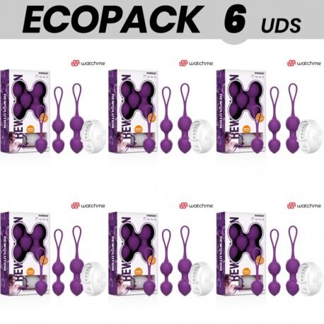 ECOPACK 6 UDS REWOLUTION REWOBEADS BOLAS VIBRADORAS CONTROL REMOTO CON TECNOLOGIA WATCHME