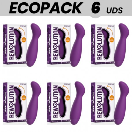 ECOPACK 6 UDS REWOLUTION REWOPULSE VIBRADOR FLEXIBLE ESTIMULADOR PUNTO G
