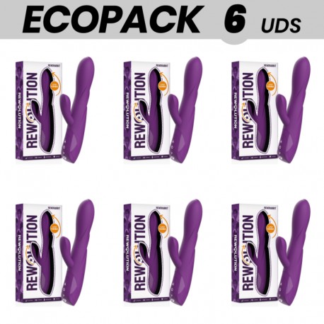 ECOPACK 6 UDS REWOLUTION REWORABBIT VIBRADOR FLEXIBLE CON RABBIT