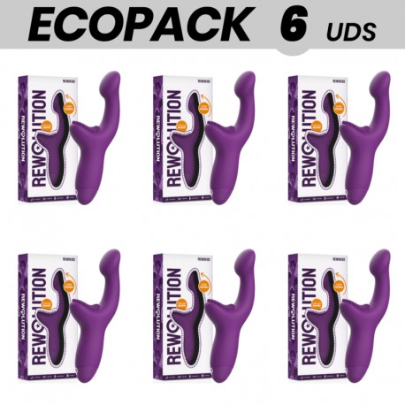ECOPACK 6 UDS REWOLUTION REWOKISS VIBRADOR ESTIMULADOR PUNTO A