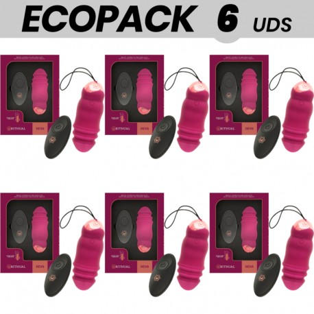 ECOPACK 6 UDS RITHUAL REVA HUEVO CONTROL REMOTO SISTEMA UPDOWN VIBRACIaN