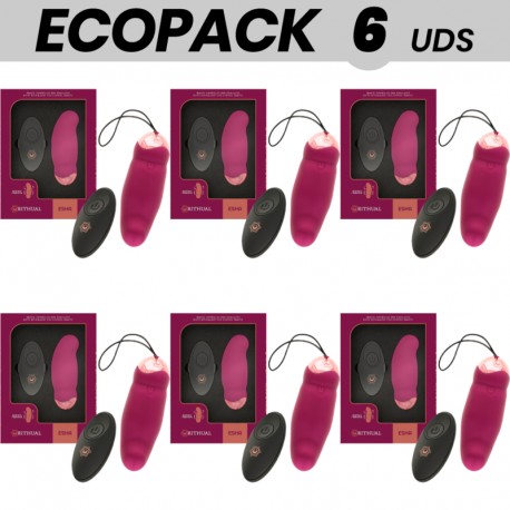 ECOPACK 6 UDS RITHUAL ESHA HUEVO CONTROL REMOTO SISTEMA ROTACIaN VIBRACIaN