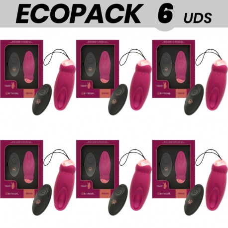 ECOPACK 6 UDS RITHUAL PRIYA HUEVO CONTROL REMOTO G SPOT VIBRACIaN