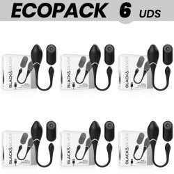 ECOPACK 6 UDS BLACKSILVER JENELL HUEVO VIBRADOR RECARGABLE
