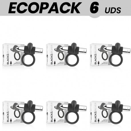 ECOPACK 6 UDS BLACKSILVER BURTON ANILLO 10 MODOS VIBRACION