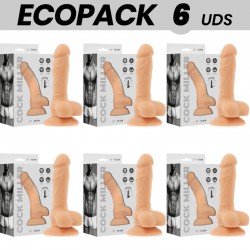 ECOPACK 6 UDS COCK MILLER SILICONA DENSITY COCKSIL ARTICULABLE 13 CM